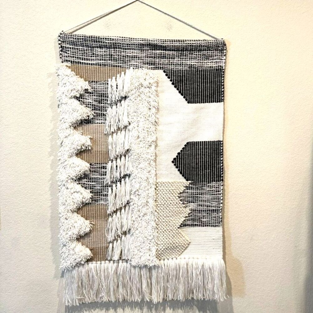 Ashley Furniture Taylen Black/Natural Modern Geometric Wall Hanging Decor